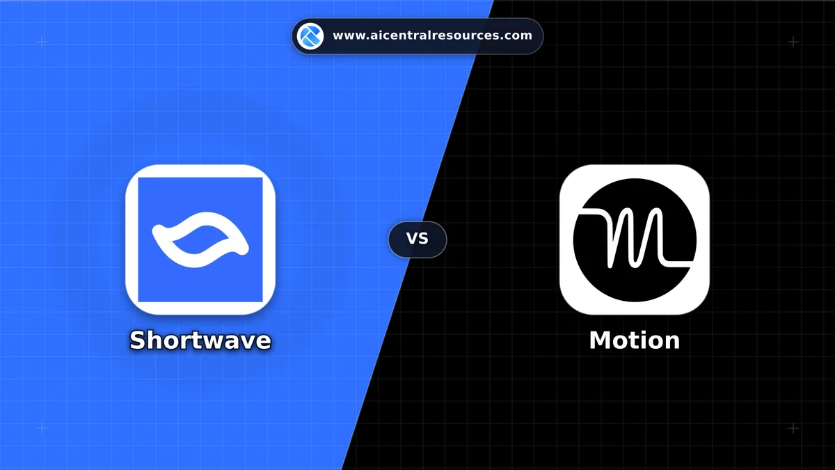 Compare Shortwave vs Motion - In-Depth Feature Matrix, Pricing & Ratings Shortwave vs Motion Comparison Battle Card: Features, Pricing & Performance Matrix in AI Productivity Tools
