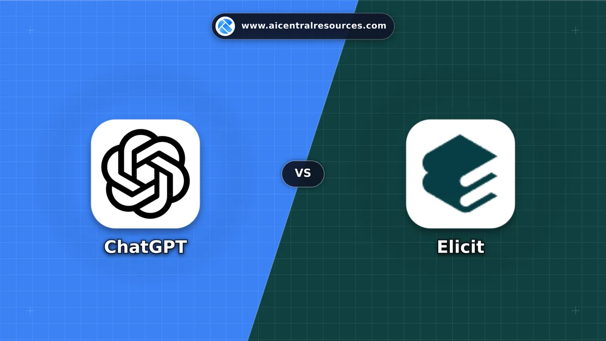Compare ChatGPT vs Elicit - Features, Pricing & Performance Matrix ChatGPT vs Elicit Comparison Battle Card - Features, Pricing & Review in AI Research & Education Tools