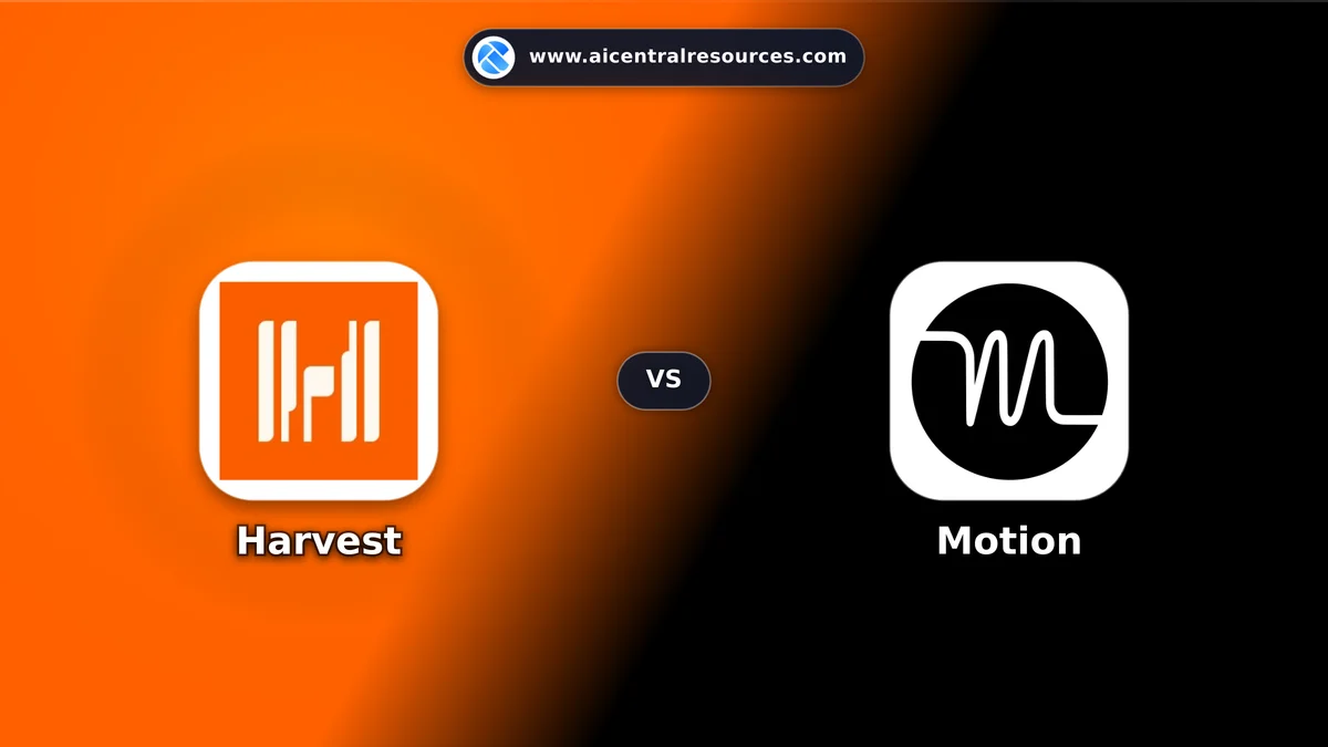 Harvest vs Motion Comparison Battle Card: Features, Pricing & Performance Matrix in AI Productivity Tools