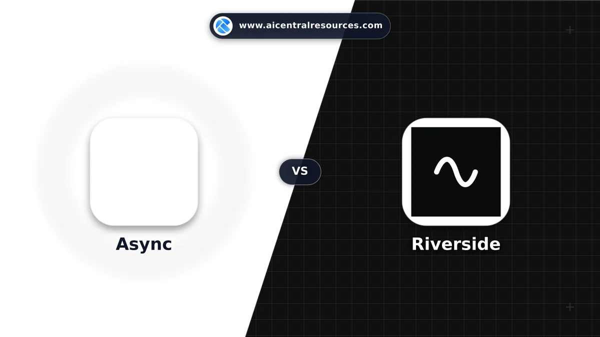 Async vs Riverside Comparison Battle Card - Features, Pricing & Review in AI Video Tools