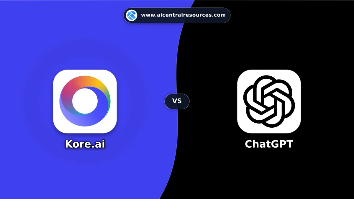 Kore.ai vs ChatGPT Comparison Battle Card - Features, Pricing & Review in AI Chatbots
