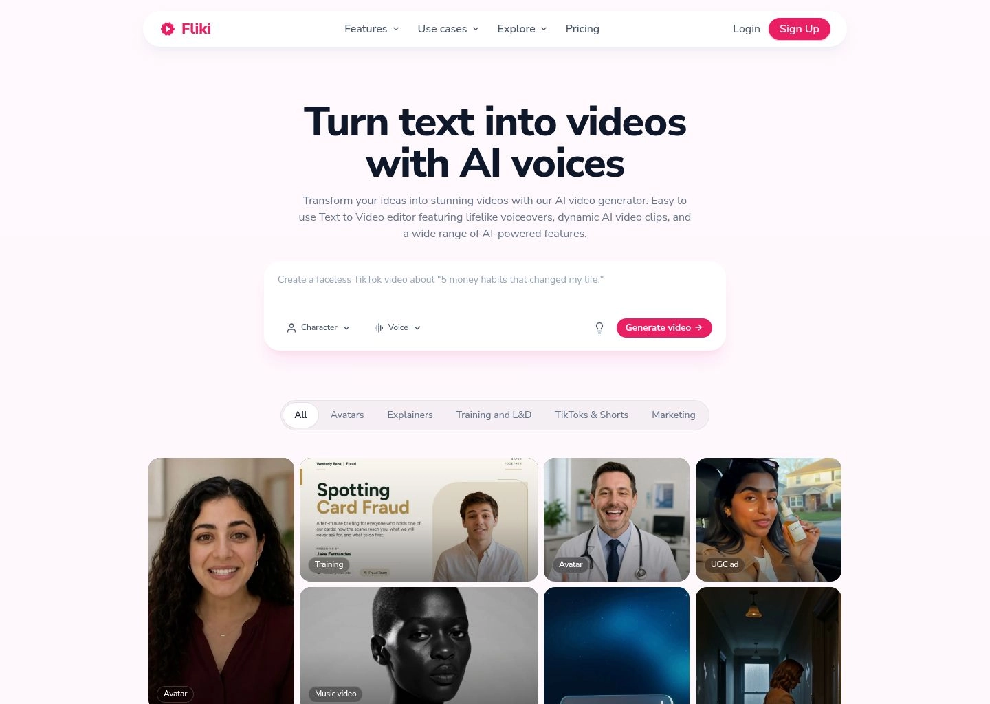 Fliki AI Text to Video and Multilingual Voice Studio