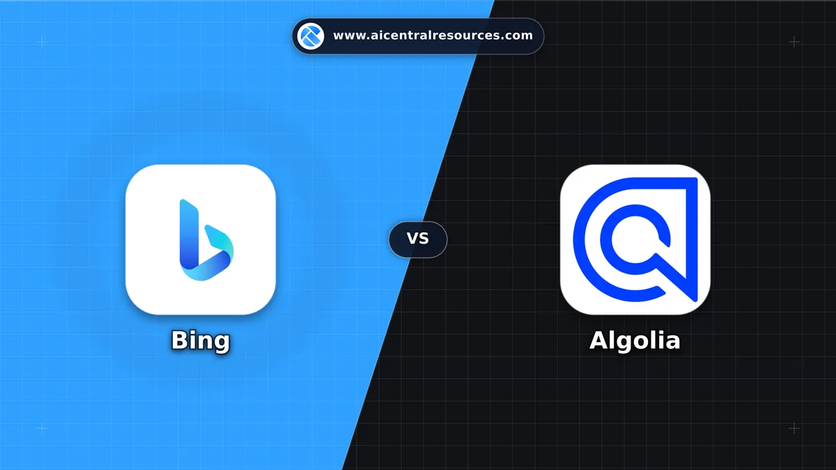 Bing vs Algolia Comparison Battle Card: Features, Pricing & Performance Matrix in AI Search Engines