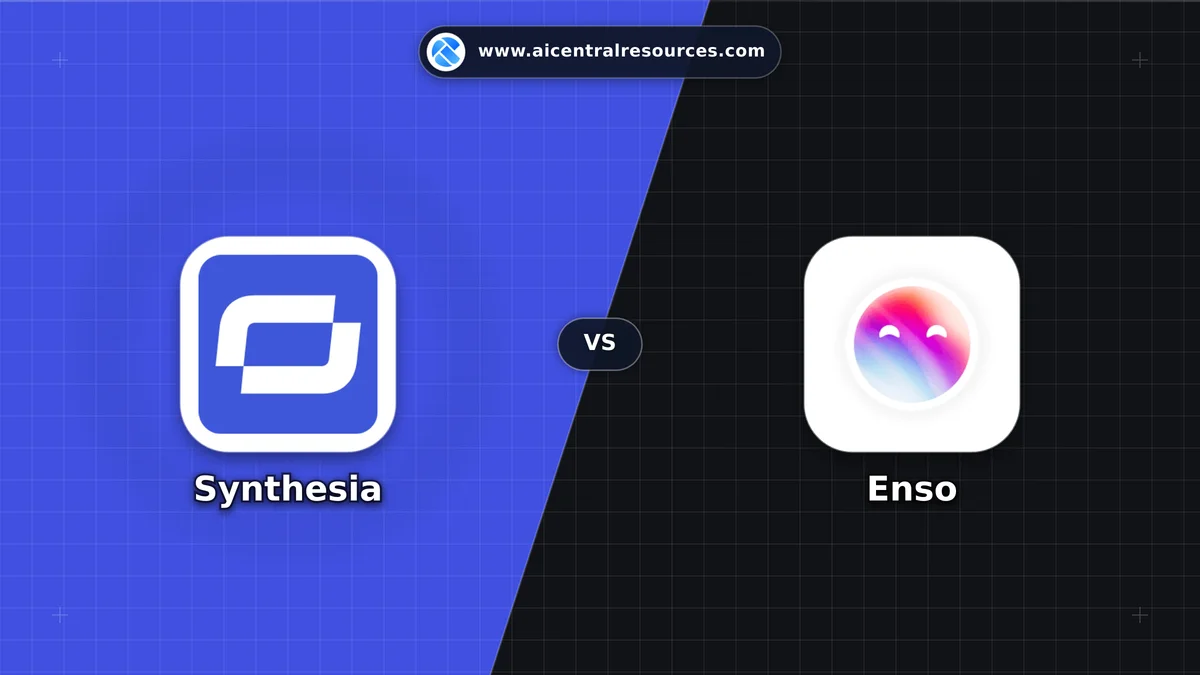 Compare Synthesia vs Enso - Features, Pricing & Performance Matrix Synthesia vs Enso Comparison Battle Card - Features, Pricing & Review in AI Video Tools