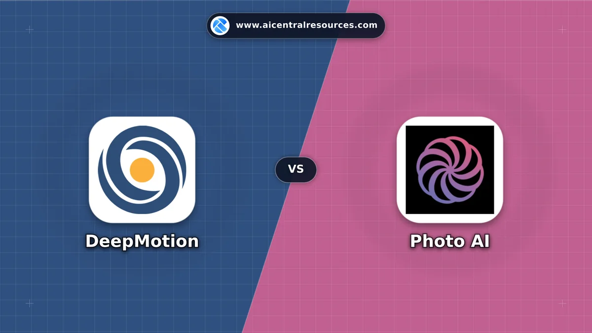 Compare DeepMotion vs Photo AI - Features, Pricing & Performance Matrix DeepMotion vs Photo AI Comparison Battle Card - Features, Pricing & Review in AI Video Tools