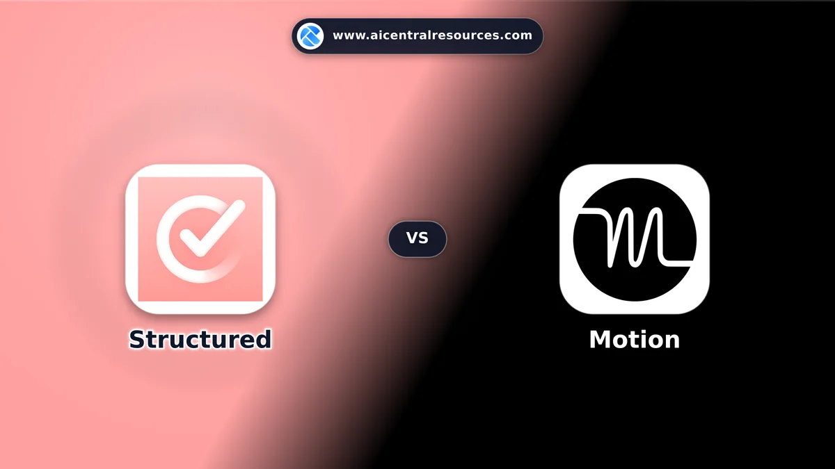 Compare Structured vs Motion - Features, Pricing & Performance Matrix Structured vs Motion Comparison Battle Card - Features, Pricing & Review in AI Productivity Tools