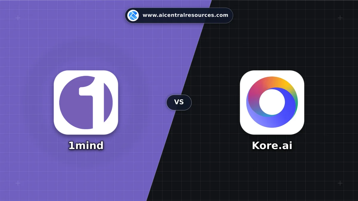 1mind vs Kore.ai Comparison Battle Card - Features, Pricing & Review in AI Chatbots