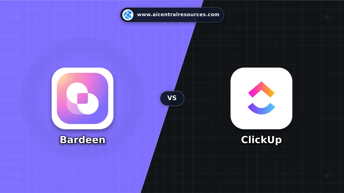 Compare Bardeen vs ClickUp - Features, Pricing & Performance Matrix Bardeen vs ClickUp Comparison Battle Card - Features, Pricing & Review in AI Marketing Tools