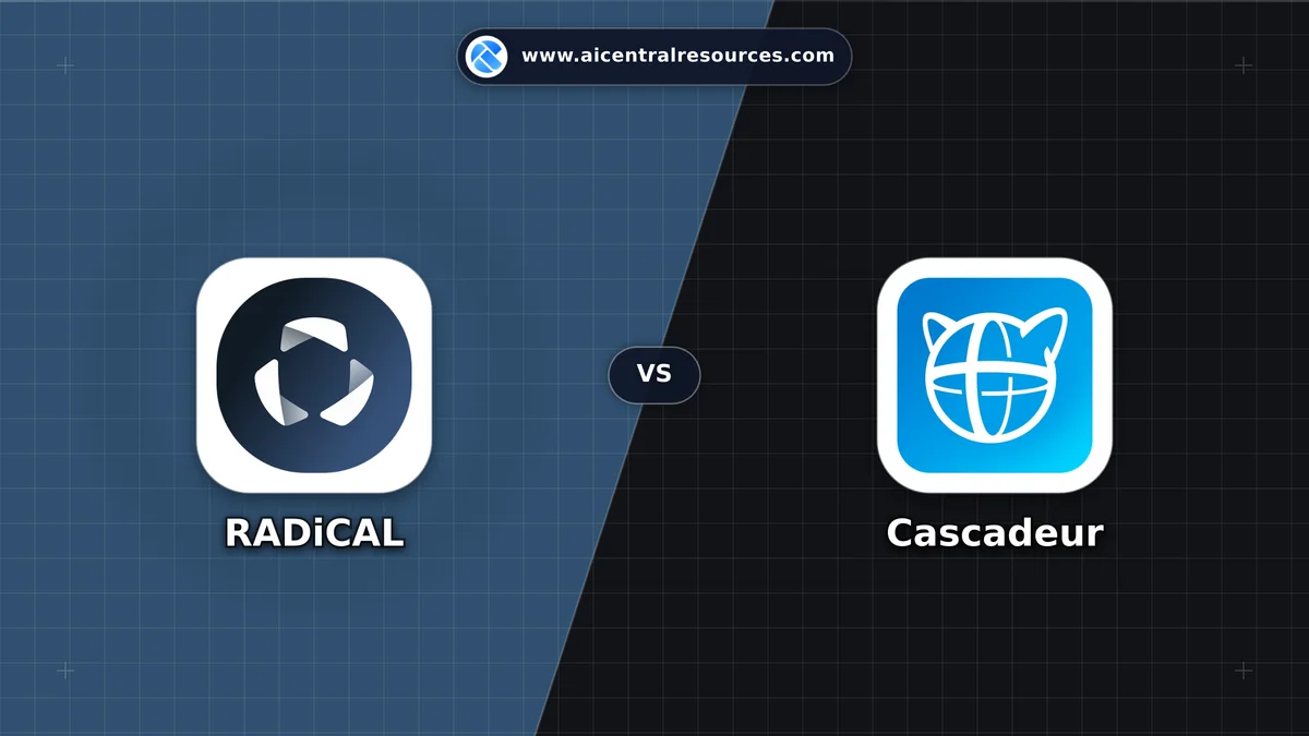 Compare RADiCAL vs Cascadeur - Features, Pricing & Performance Matrix RADiCAL vs Cascadeur Comparison Battle Card - Features, Pricing & Review in AI Gaming & Entertainment