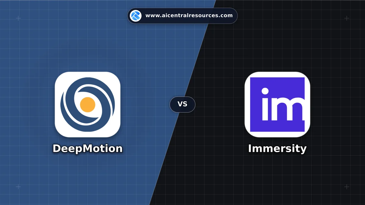 Compare DeepMotion vs Immersity - Features, Pricing & Performance Matrix DeepMotion vs Immersity Comparison Battle Card - Features, Pricing & Review in AI Gaming & Entertainment