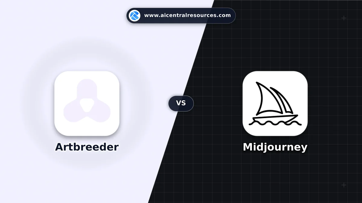 Artbreeder vs Midjourney Comparison Battle Card - Features, Pricing & Review in AI Image Generators
