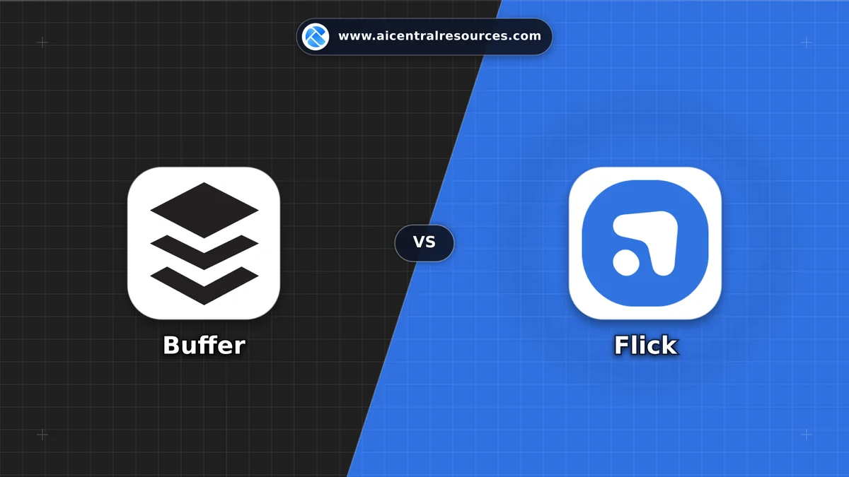 Compare Buffer vs Flick - Features, Pricing & Performance Matrix Buffer vs Flick Comparison Battle Card - Features, Pricing & Review in AI Marketing Tools