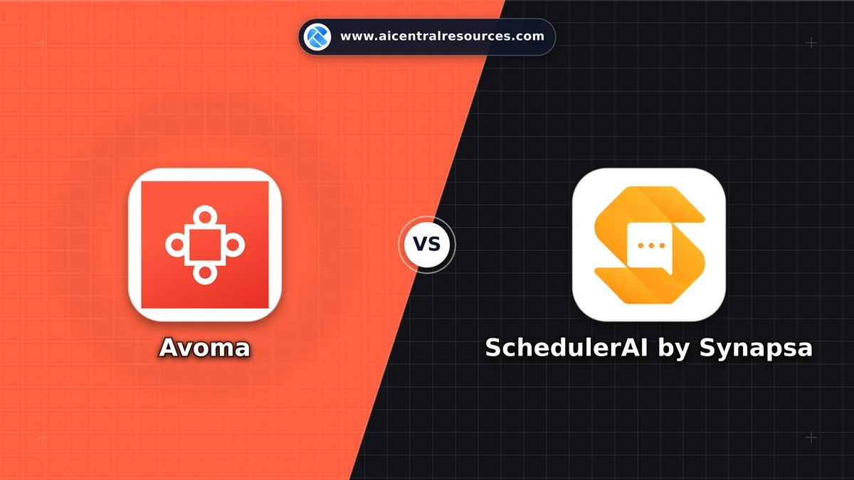 Compare Avoma vs SchedulerAI by Synapsa - Features, Pricing & Performance Matrix Avoma vs SchedulerAI by Synapsa Comparison Battle Card - Features, Pricing & Review in AI Marketing Tools