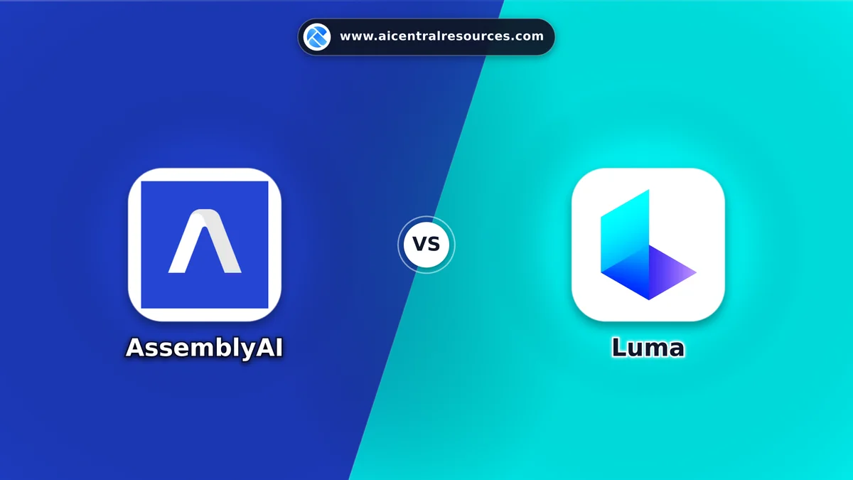 Compare AssemblyAI vs Luma - Features, Pricing & Performance Matrix AssemblyAI vs Luma Comparison Battle Card - Features, Pricing & Review in AI Audio & Music Tools