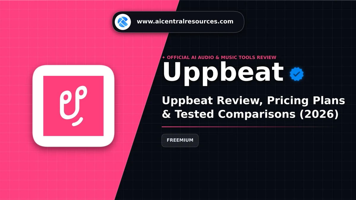 Uppbeat Review & Verification Card - AI Central Resources Uppbeat Review, Pricing Plans & Tested Comparisons (2026) - AI Central Resources