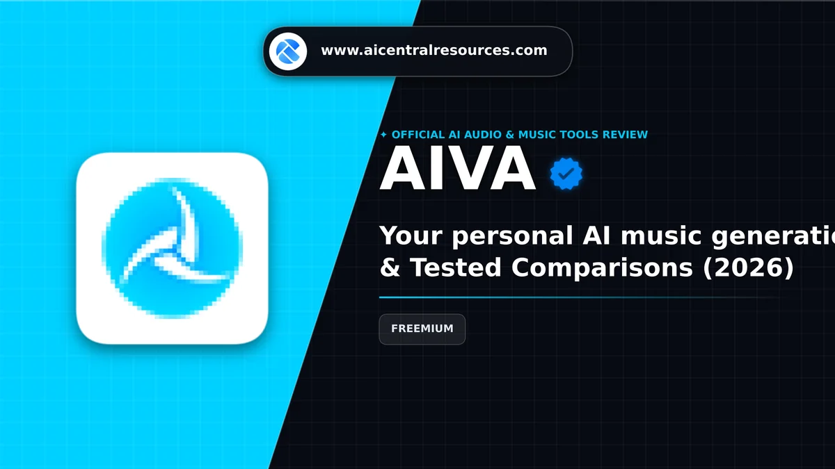 AIVA Review & Verification Card - AI Central Resources AIVA Review, Pricing Plans & Tested Comparisons (2026) - AI Central Resources