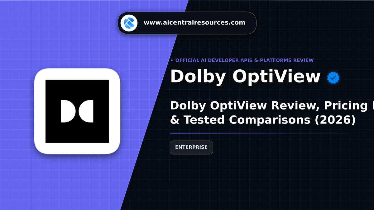 Dolby OptiView Review, Pricing Plans & Tested Comparisons (2026) - AI Central Resources
