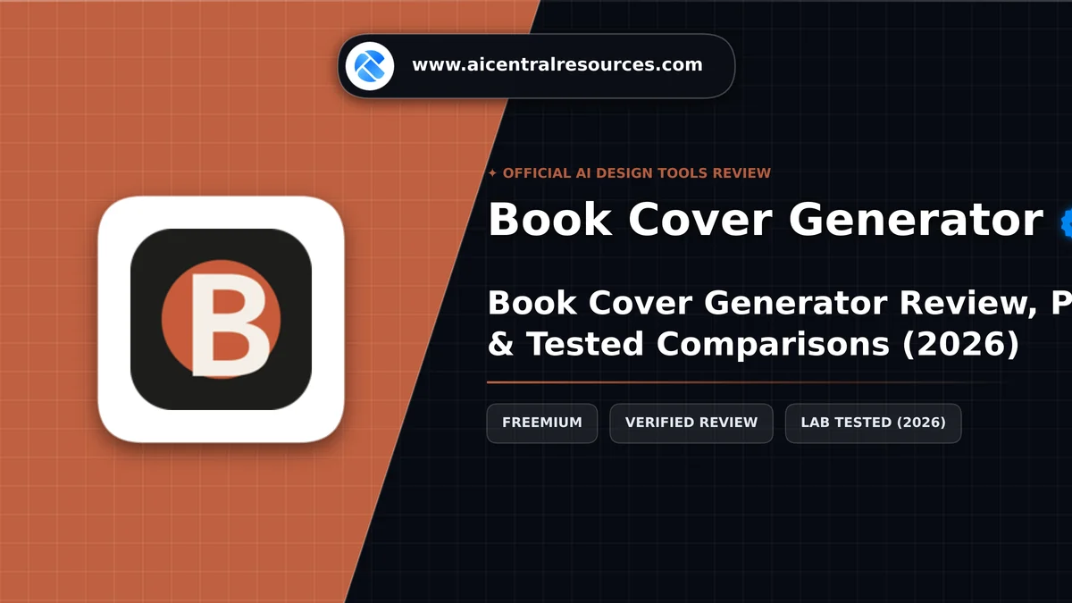 Book Cover Generator Review & Verification Card - AI Central Resources Book Cover Generator Review, Pricing Plans & Tested Comparisons (2026) - AI Central Resources