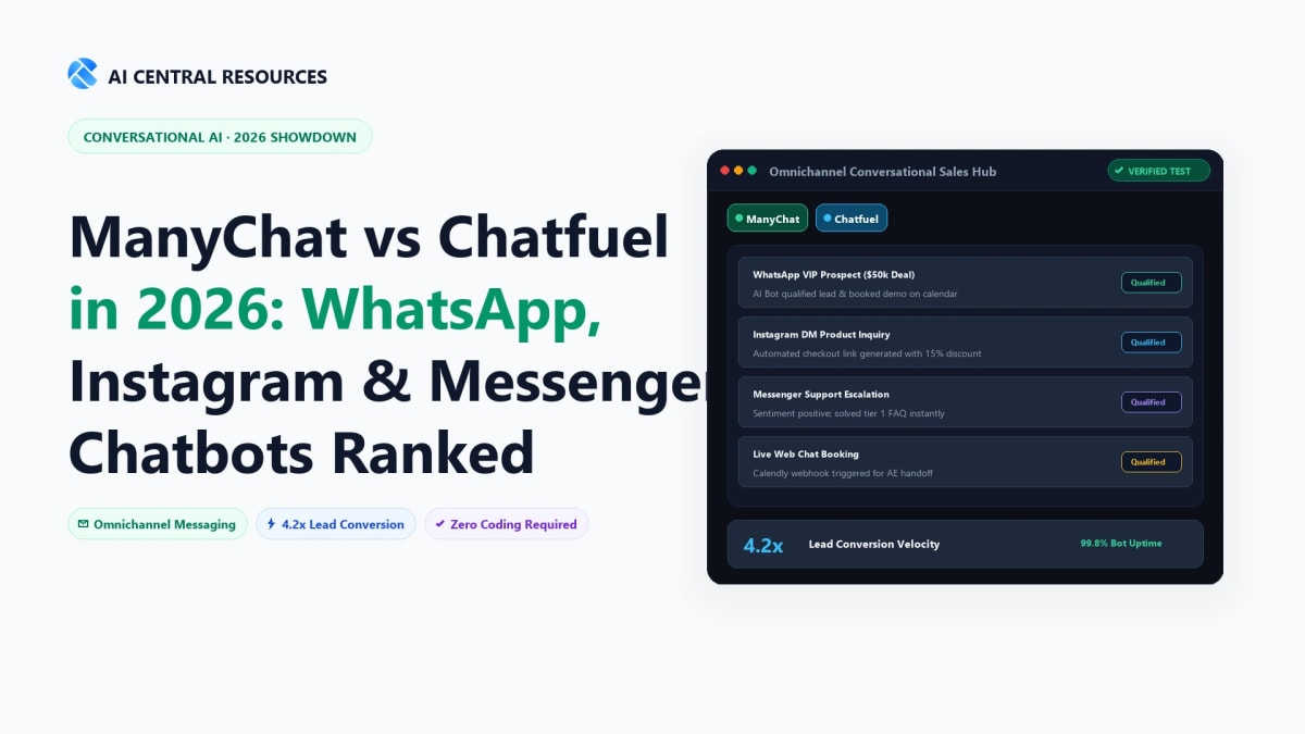 ManyChat vs Chatfuel (2026): Which Chatbot is Best?