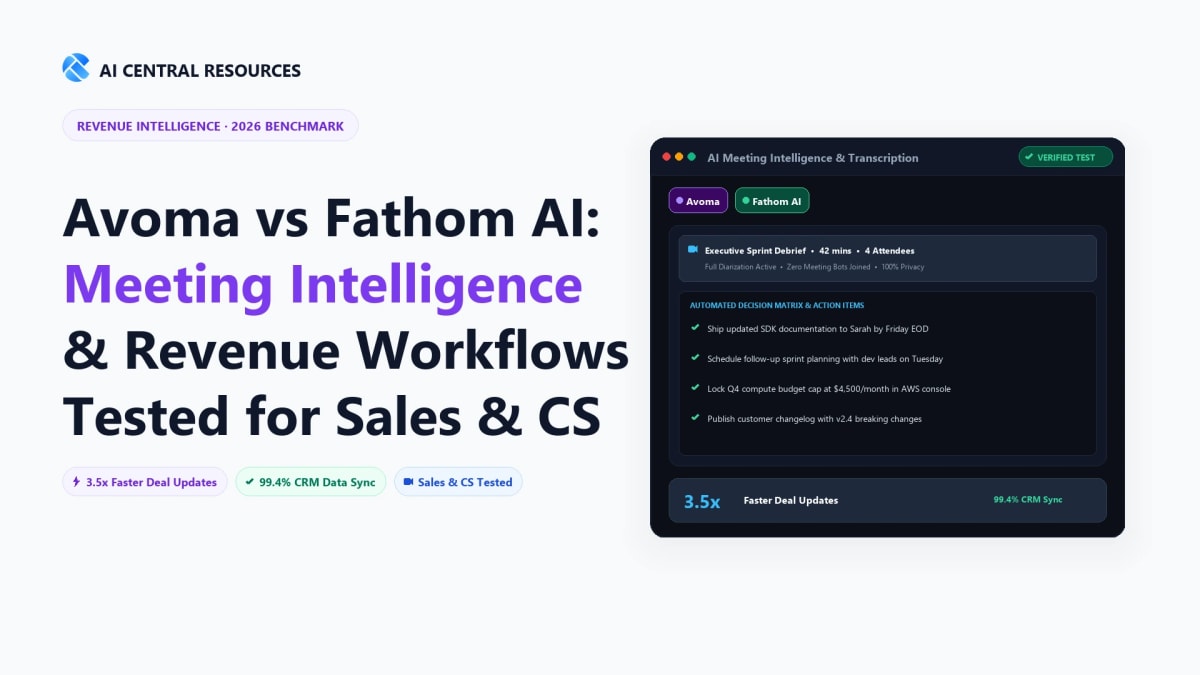 Avoma vs Fathom AI (2026): Best Meeting Intelligence Tool?