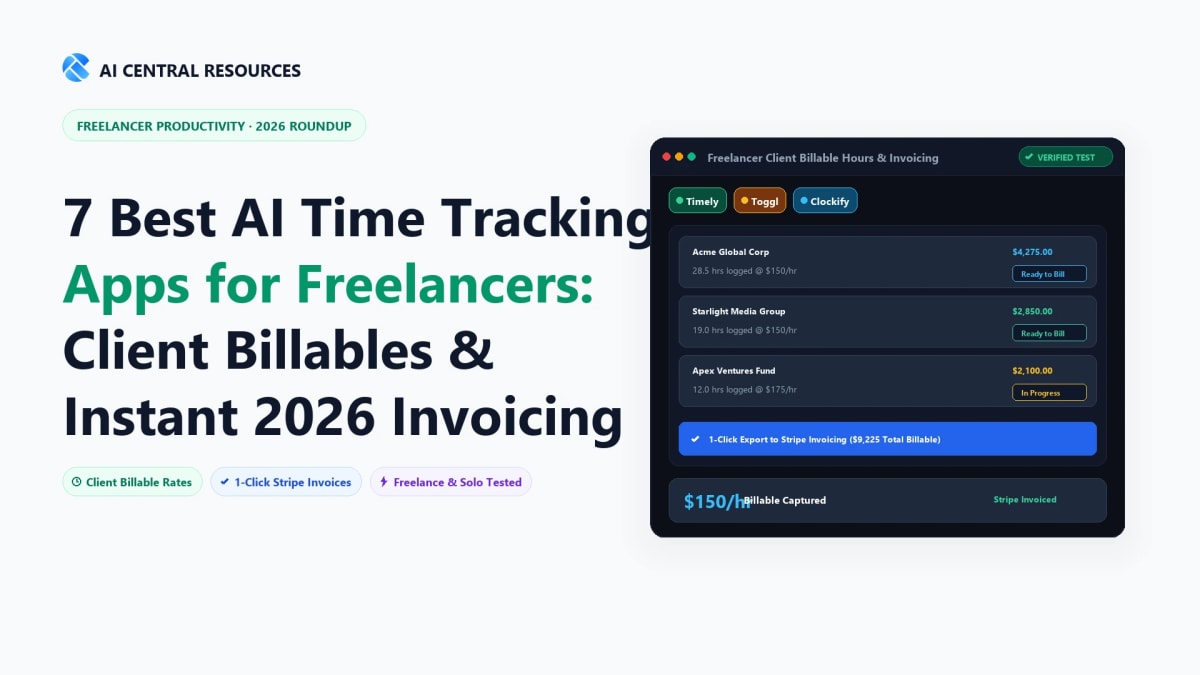 7 Best AI Time Tracking Apps for Freelancers & Pros (2026)