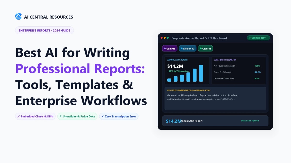 Best AI for Writing Professional Reports in 2026 [Guide]