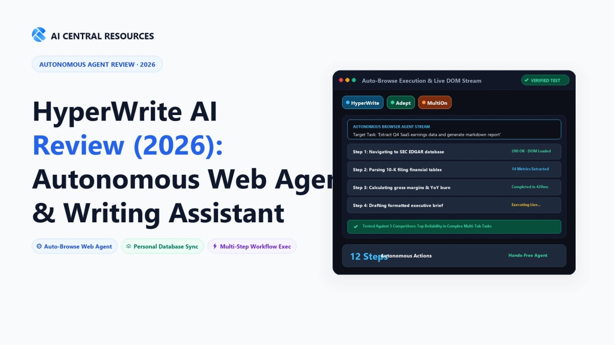 HyperWrite AI Review (2026): Auto-Browse Agent & 5 Rivals