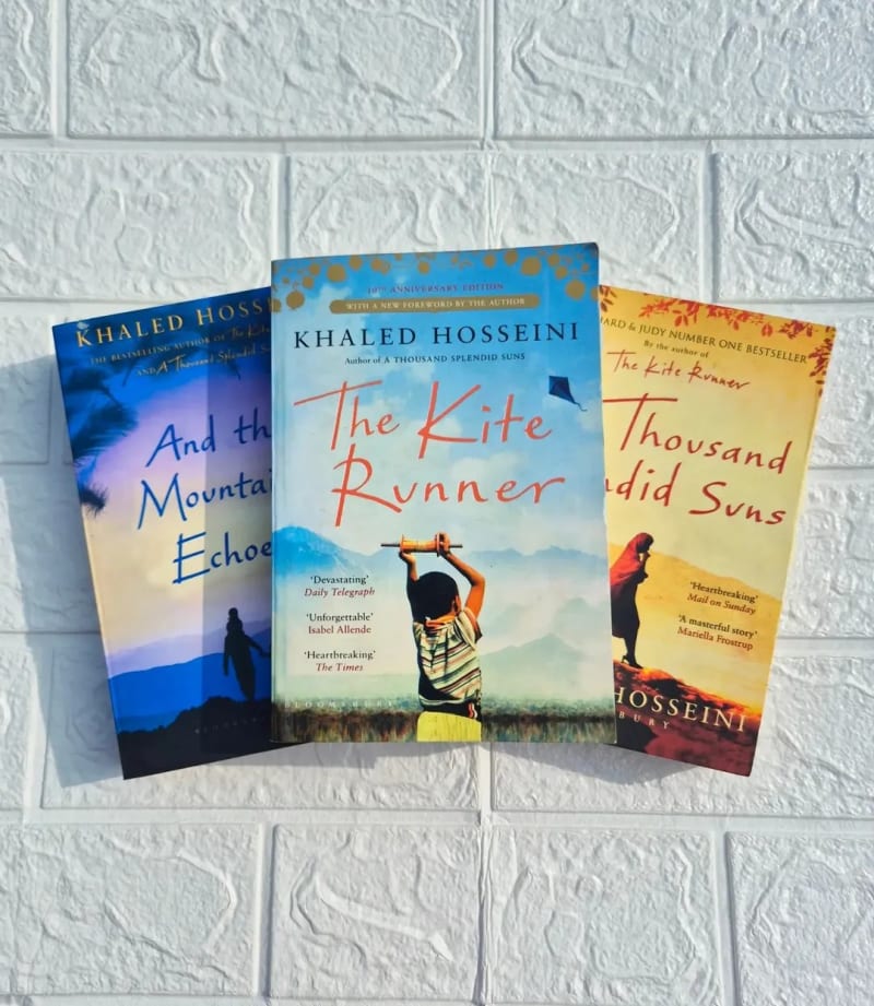 "The Kite Runner," "A Thousand Splendid Suns," and "And the Mountains Echoed. by Khaled Hosseini, | BookCycle BD