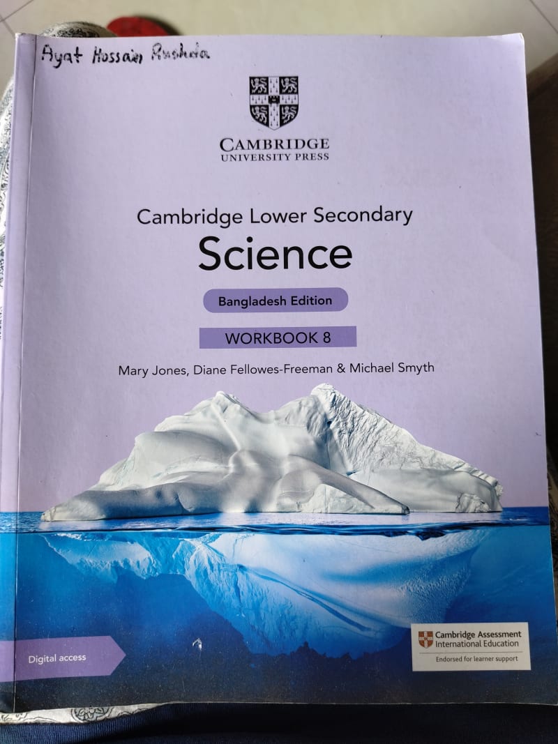 Cambridge Lower Secondary Science Workbook 8 Bangladesh Edition by Mary Jones | BookCycle BD
