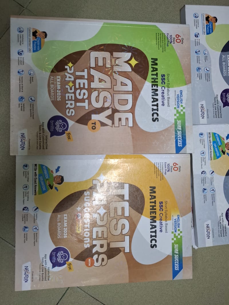 SSC test paper with made easy Math (EV) by Newton | BookCycle BD