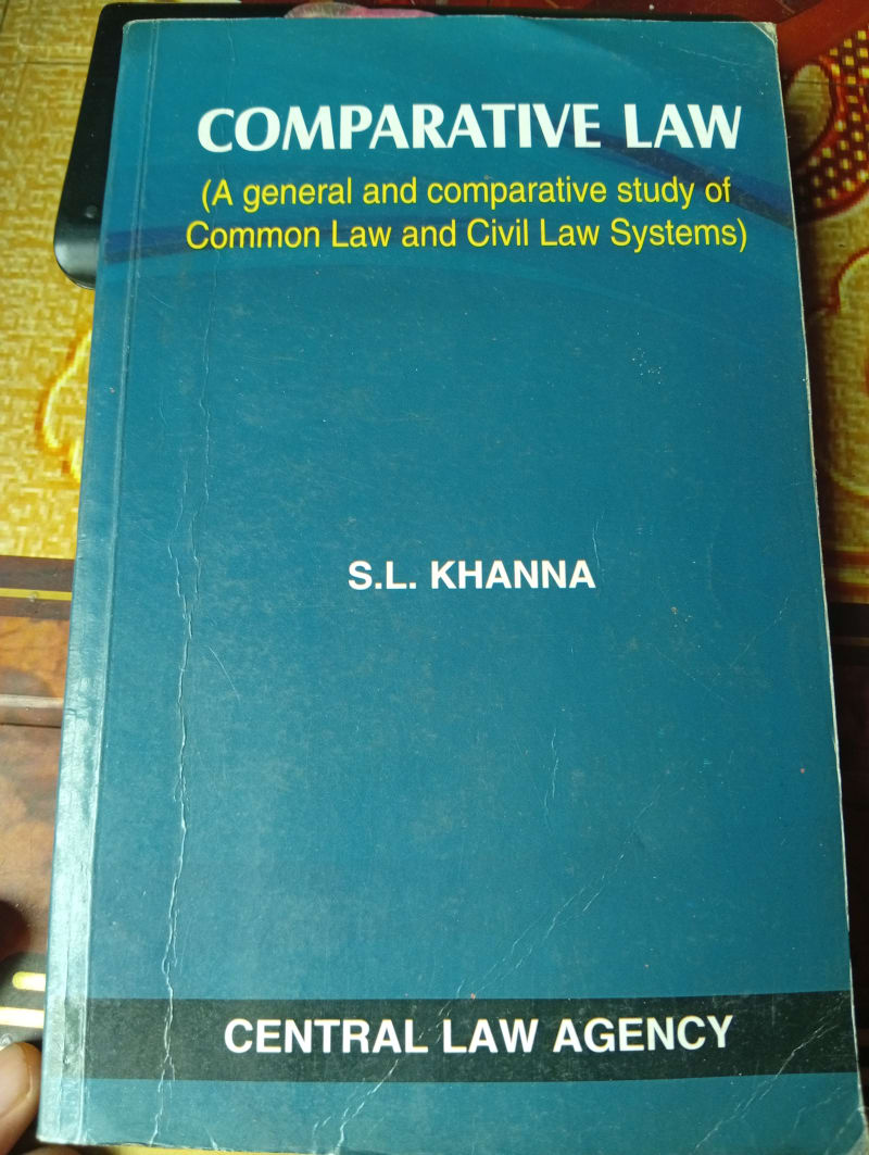 Comparative Law by S.L. Khanna | BookCycle BD