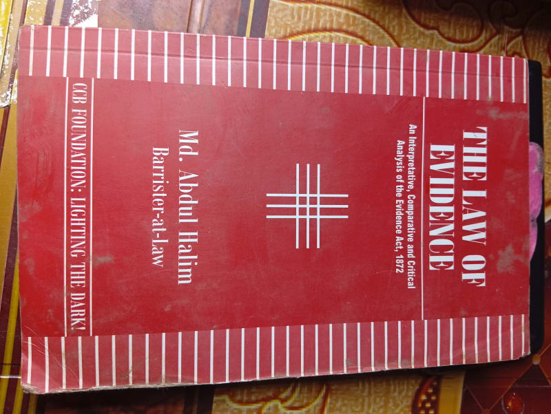 The Law of Evidence by Md.Abdul Halim Barrister-At-Law | BookCycle BD