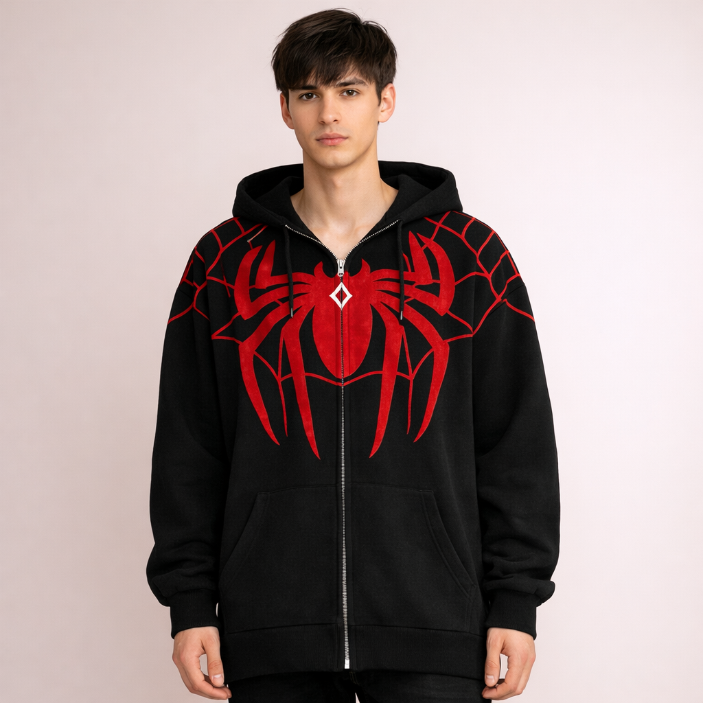 Cherry Blue Hoodie – Black