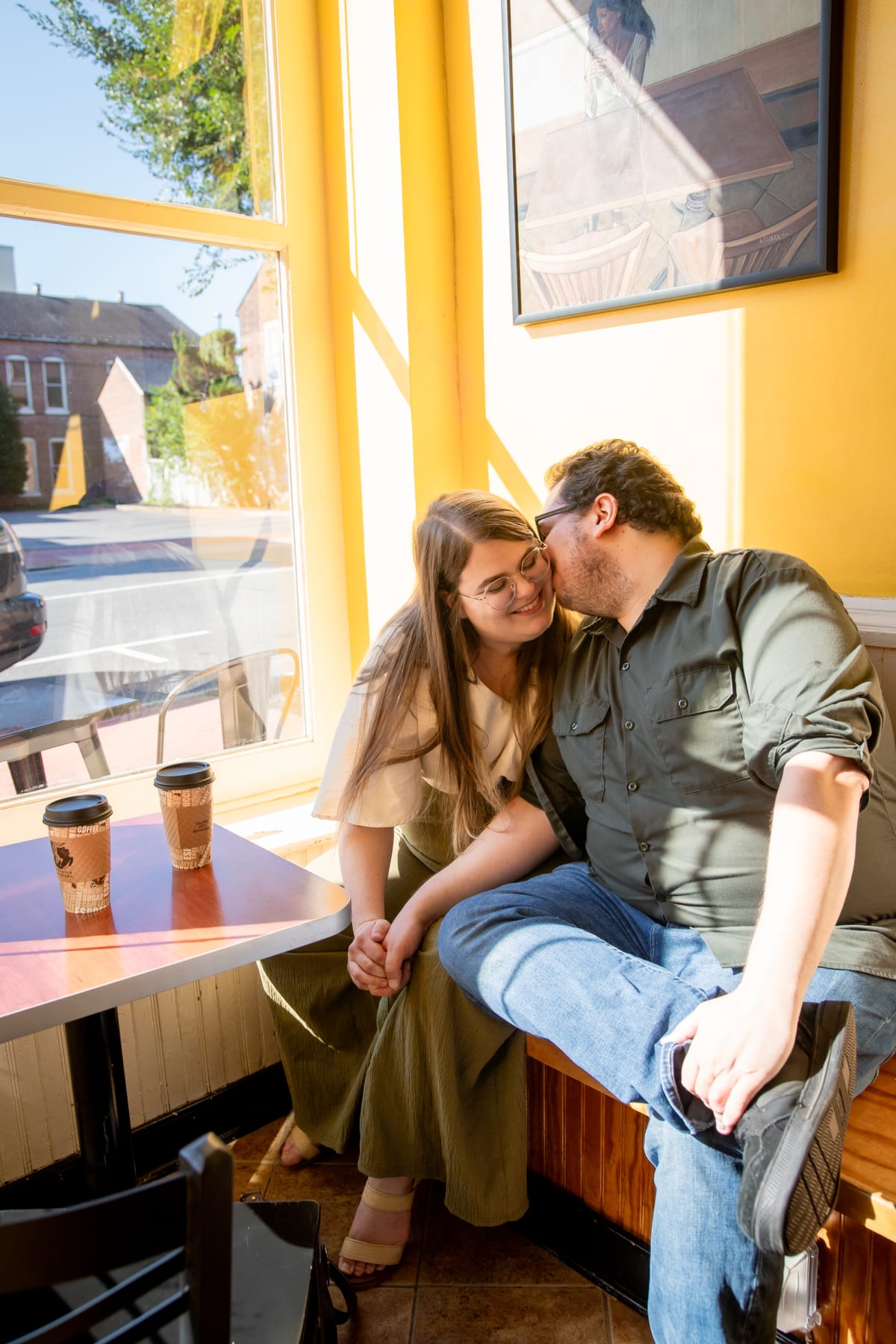 Couple's session in Downtown Fredericksburg, Virginia
