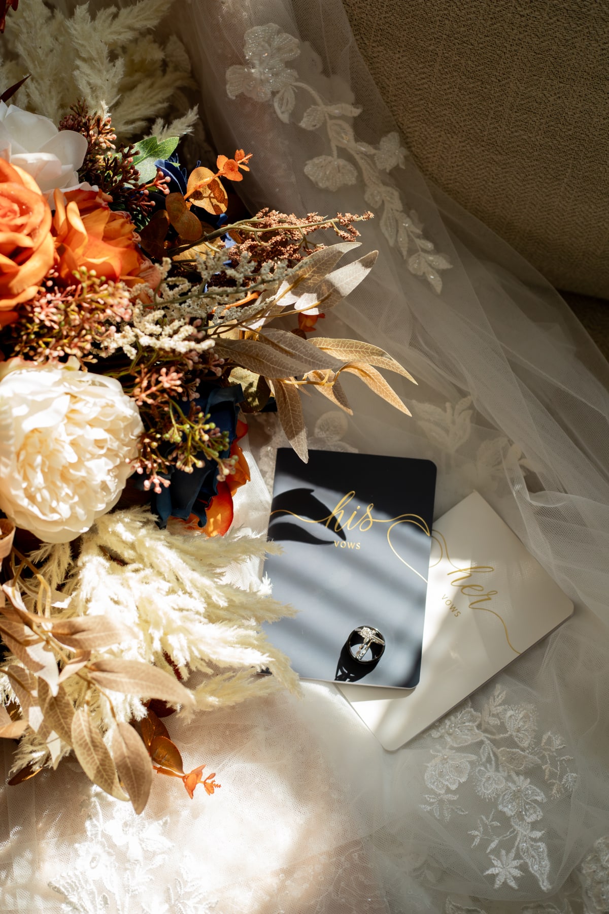 Sunlit detail photos during an elegant microwedding in Cape Charles, Virginia