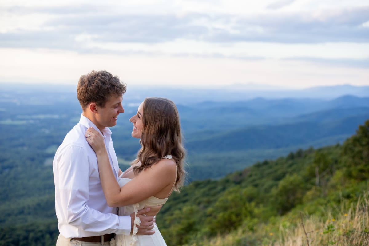 Couple on the Blue Ridge Parkway