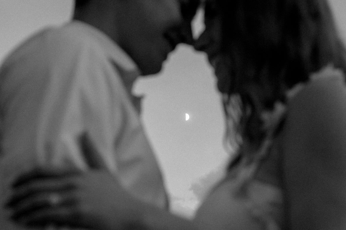 Moonrise elopement on the Blue Ridge Parkway