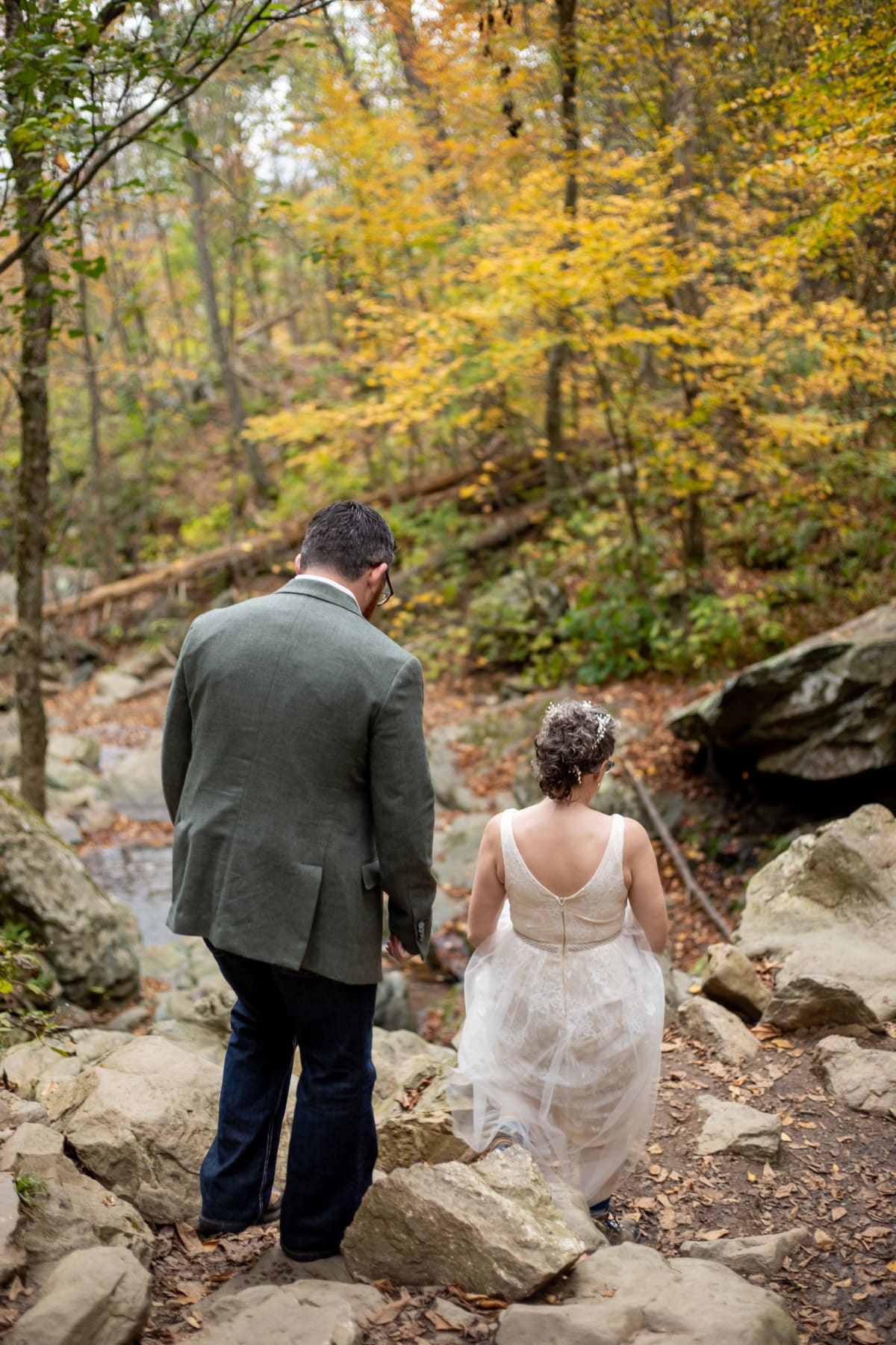Fall elopement in Shenandoah National Park