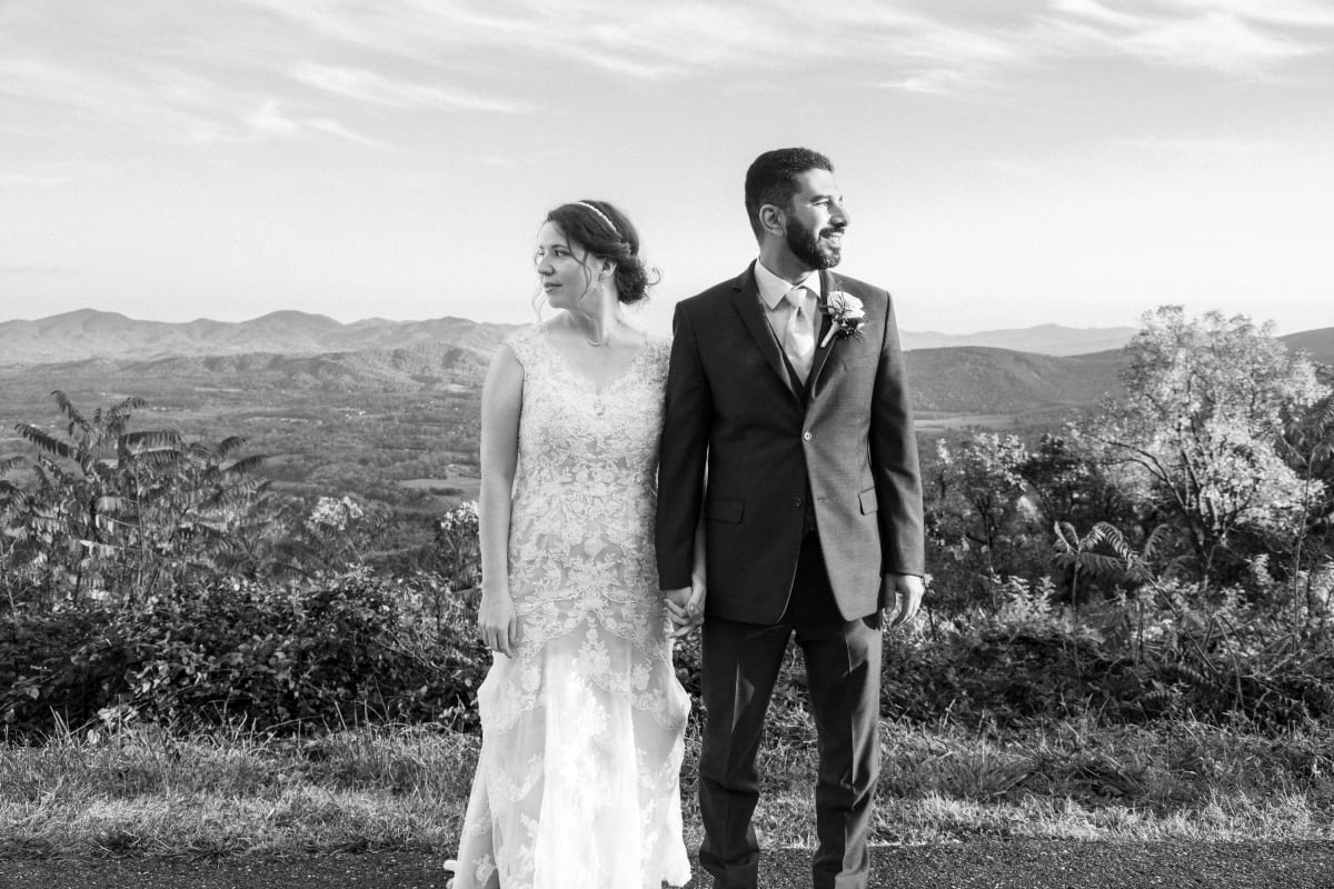 Fall elopement on the Blue Ridge Parkway in Virginia