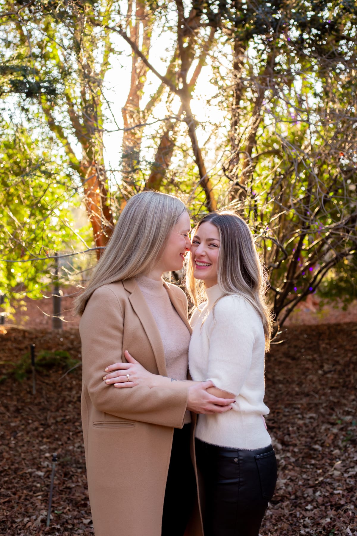 Engagement session at Lewis Ginter Botanical Garden