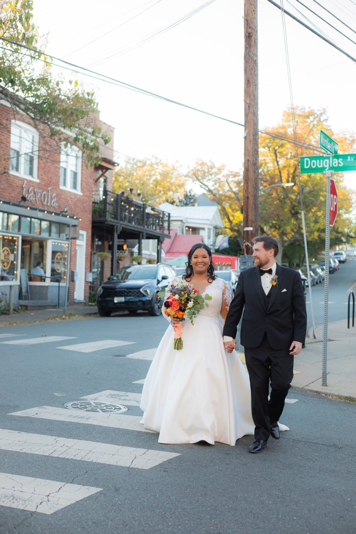 Fall Downtown Charlottesville elopement