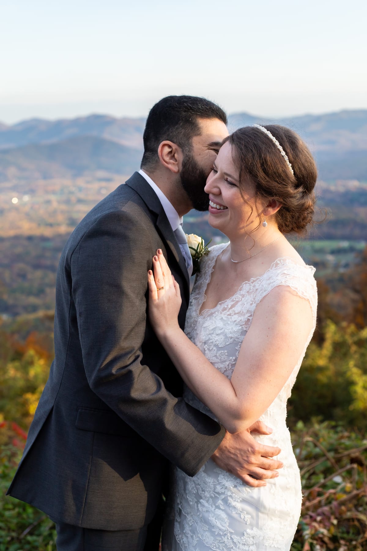 Fall elopement on the Blue Ridge Parkway