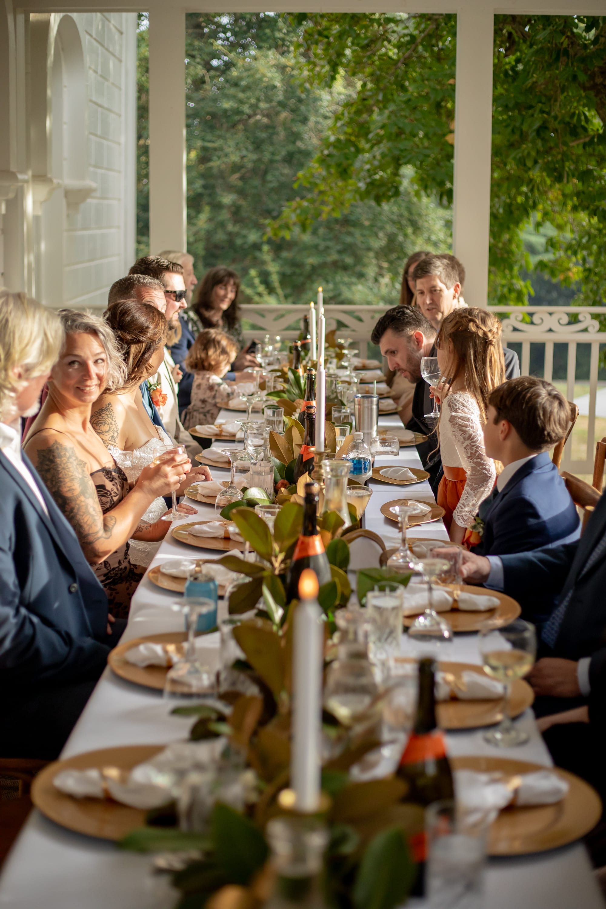 Intimate Fall Microwedding Dinner at Mayhurst Estate in Virginia