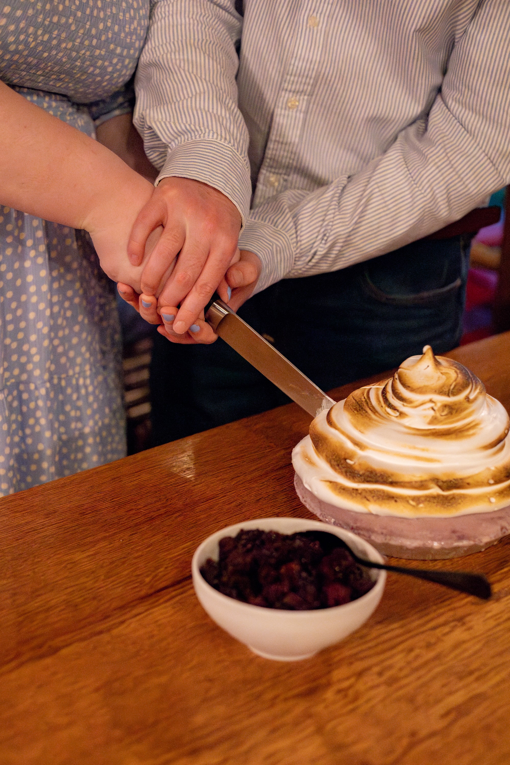 Blackberry Ice Cream Pie at the Spottswood Dining Room at Big Meadows Lodge in Shenandoah National Park