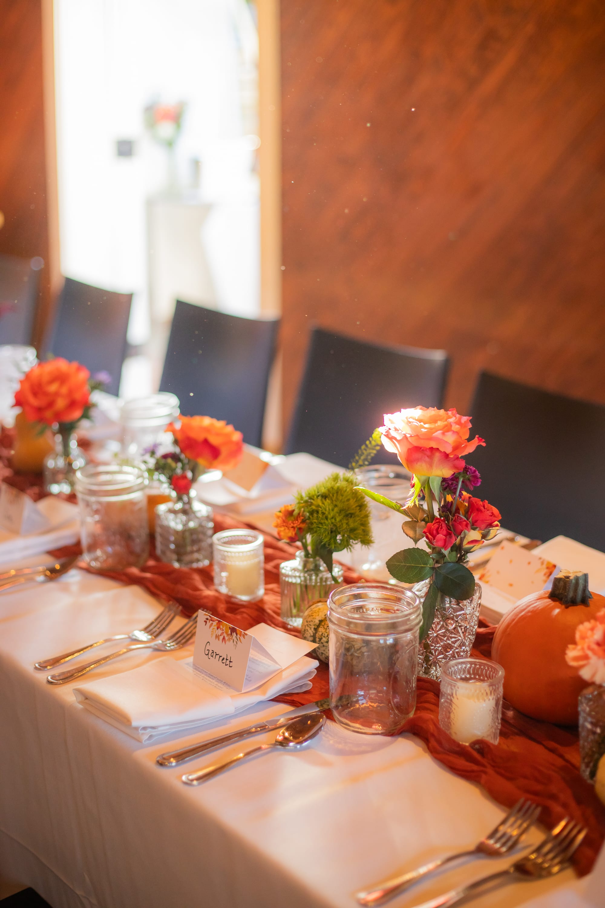 Intimate private dining room at The Local restaurant in Charlottesville, Virginia