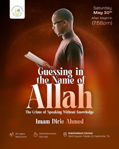 Lecture by Imam Dirie Ahmed