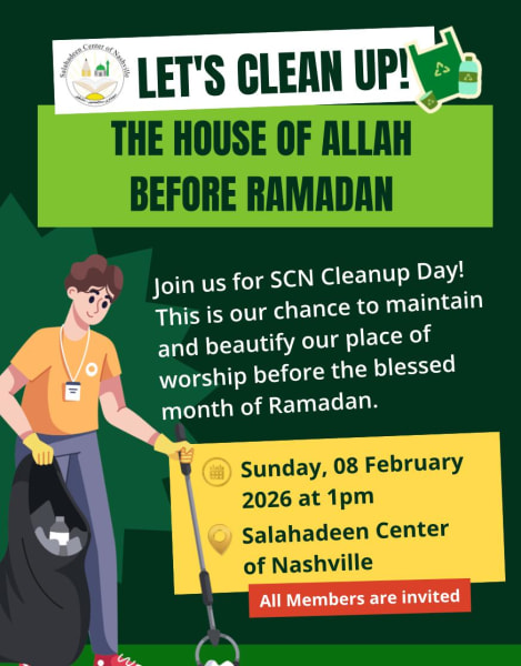 SCN Cleanup Day — Preparing for Ramadan