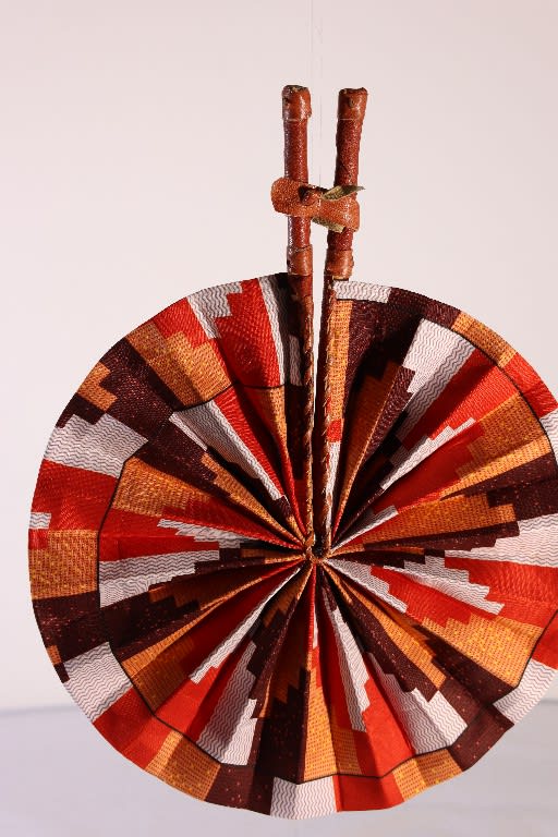 Sankofa Swirl Handcrafted Foldable Fan
