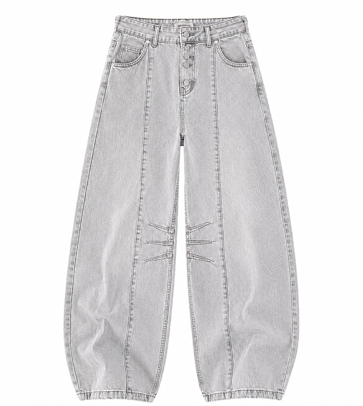PANTALÓN JEAN BAGGY GRIS 2