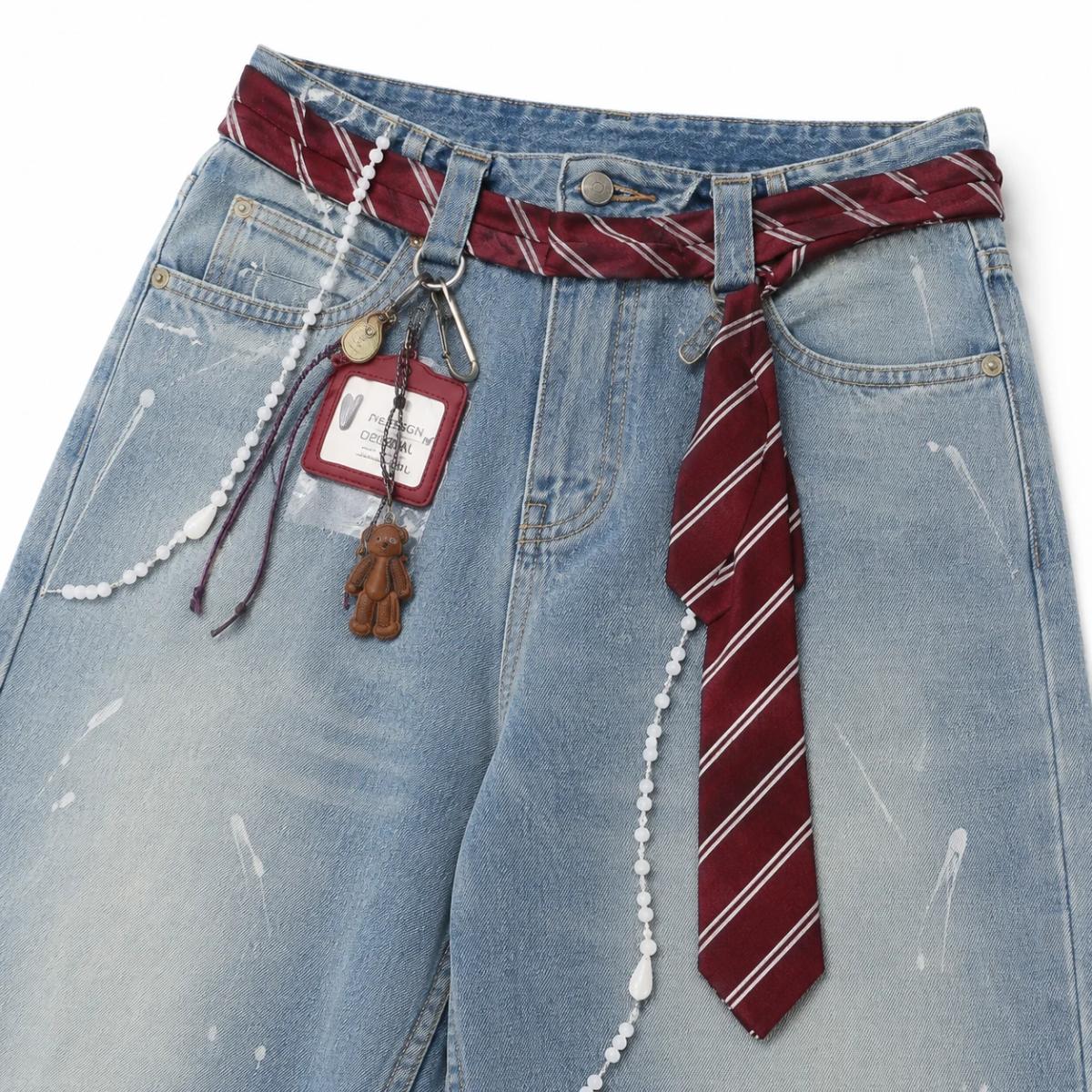PANTALON CON CORBATA